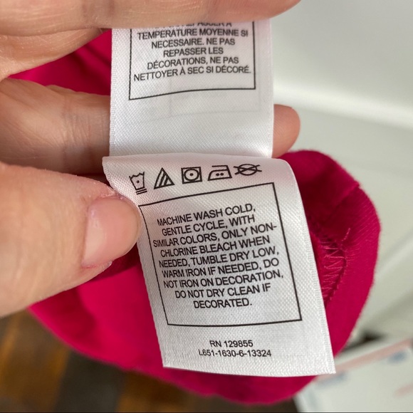 Disney- Tinkerbell magenta hot pink graphic top - Picture 6 of 8